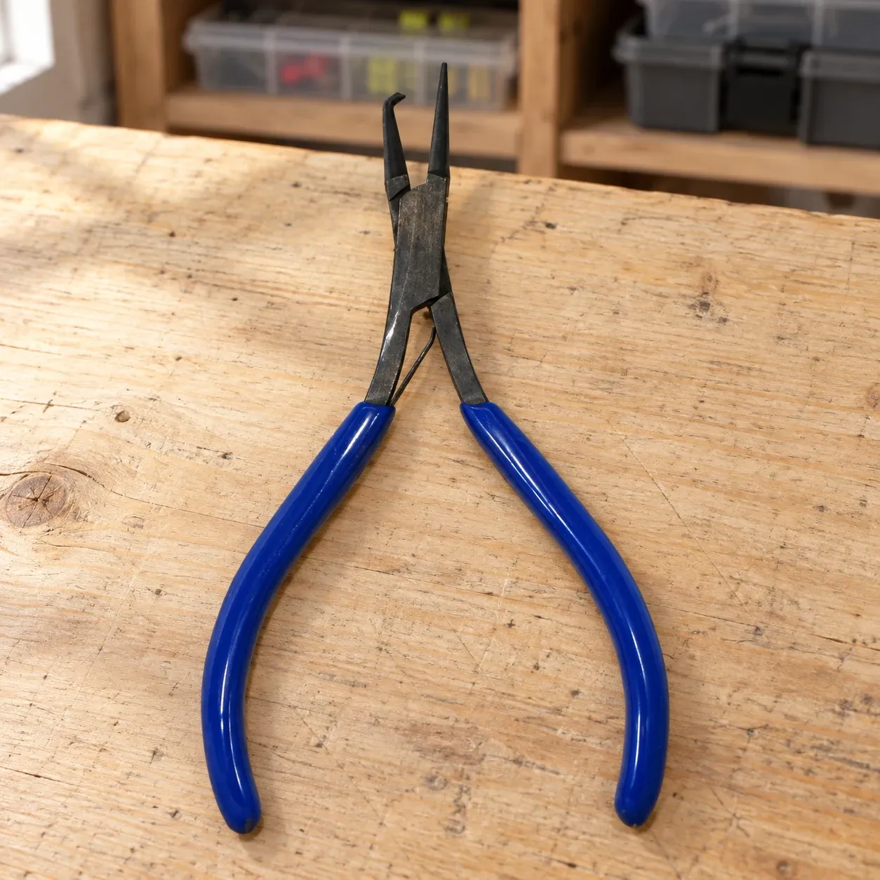 Blue-Handle Split Ring Pliers complete selected configuration