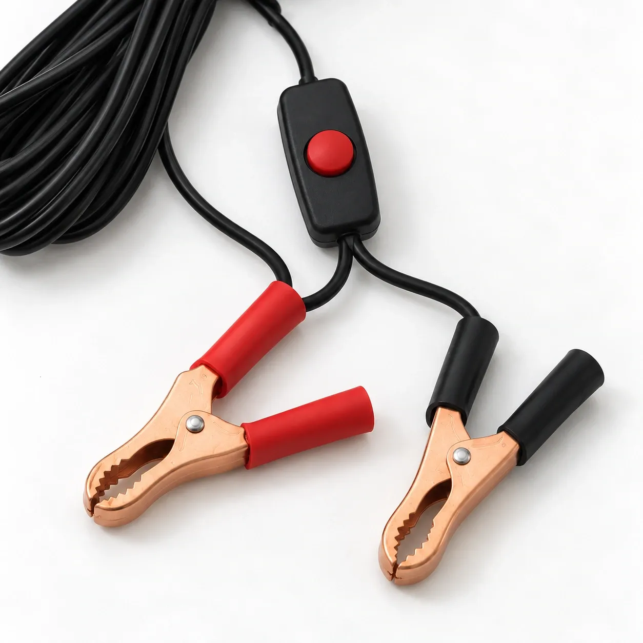 Porter Fishing Light - Inline button switch and two battery clips