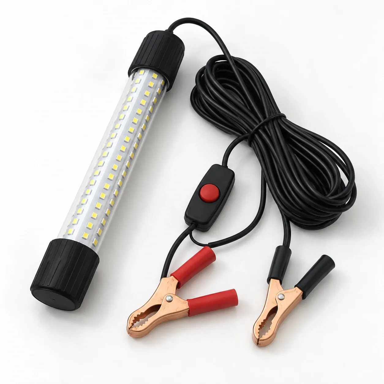 Porter Fishing Light - Complete unlit lamp, cable, switch and battery clips