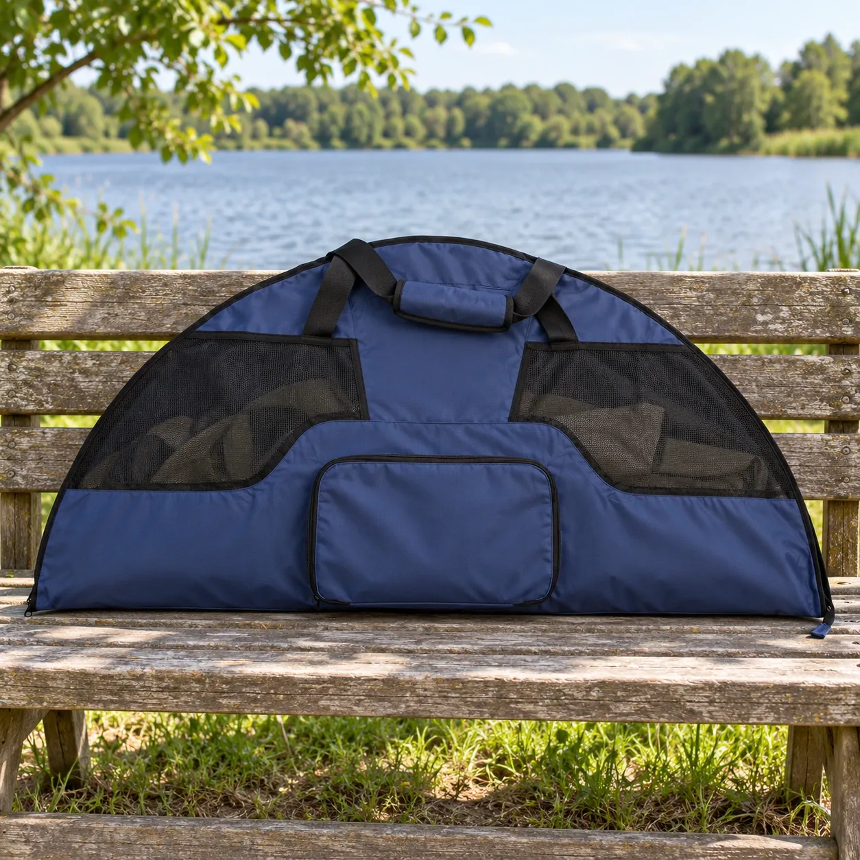 Finch Wader Bag - Navy — complete closed wader bag