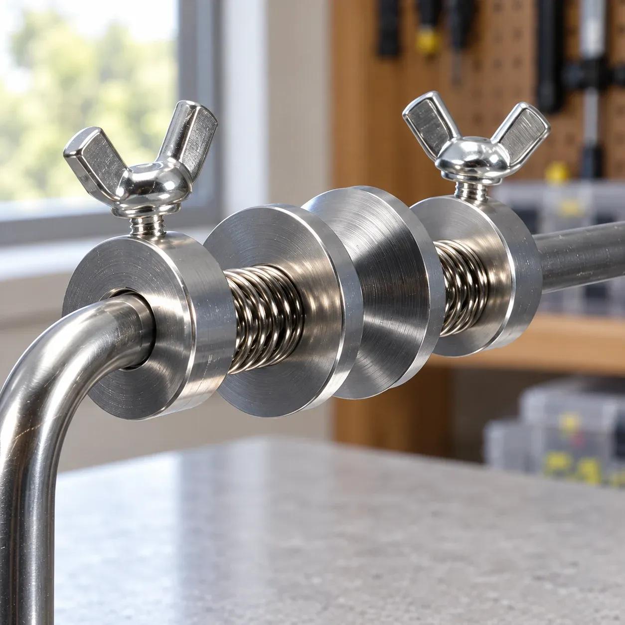 Suction-Cup Line Spool Holder actual source-supported construction detail