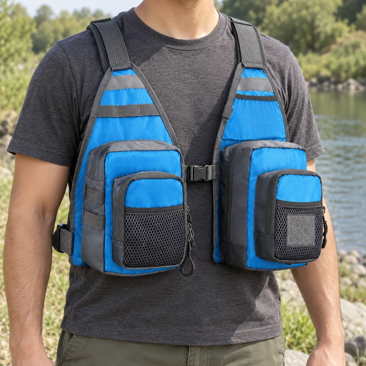 Mason Chest Vest Blue / One Size lead