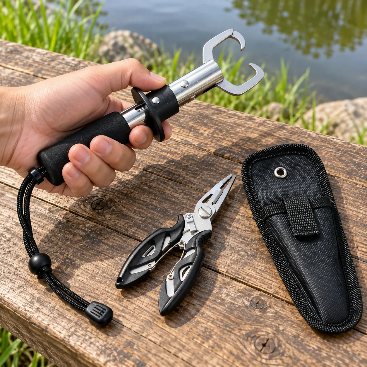 Reid Fish Handling Kit — use; styling props not included