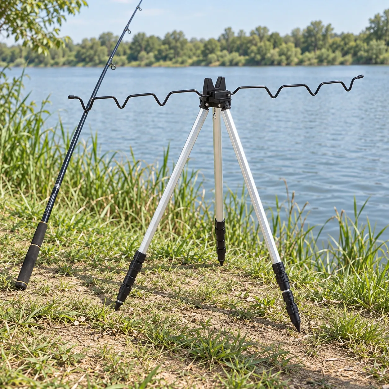 Otis Seven-Rod Tripod — use; styling props not included