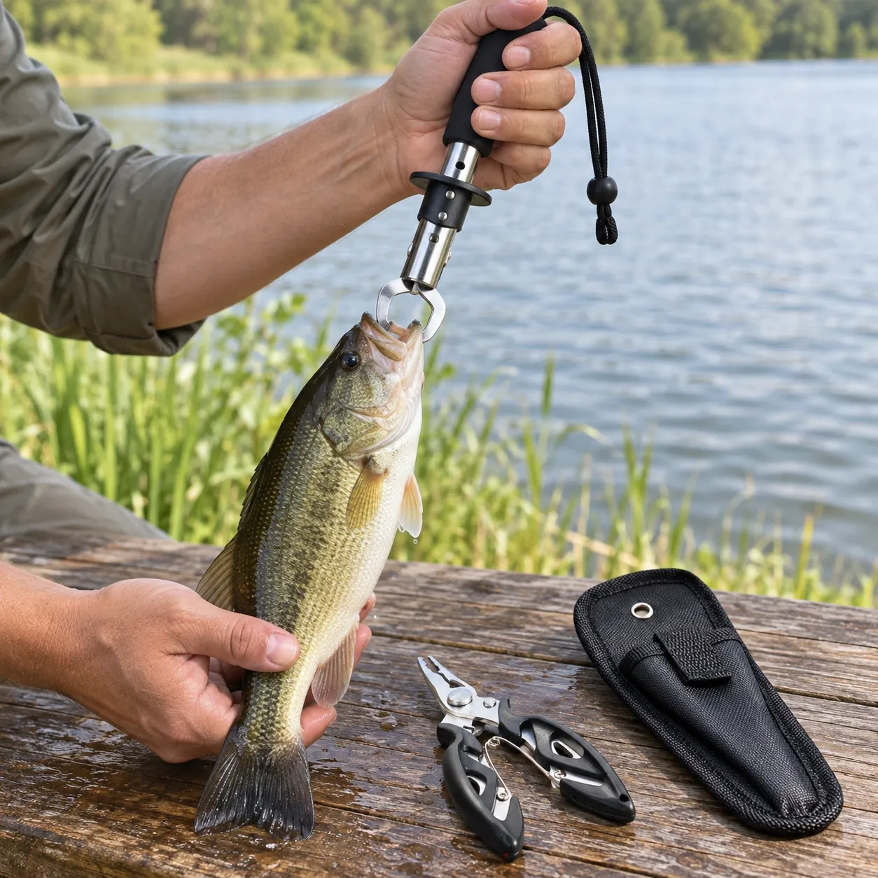 Reid Fish Handling Kit — lead; styling props not included