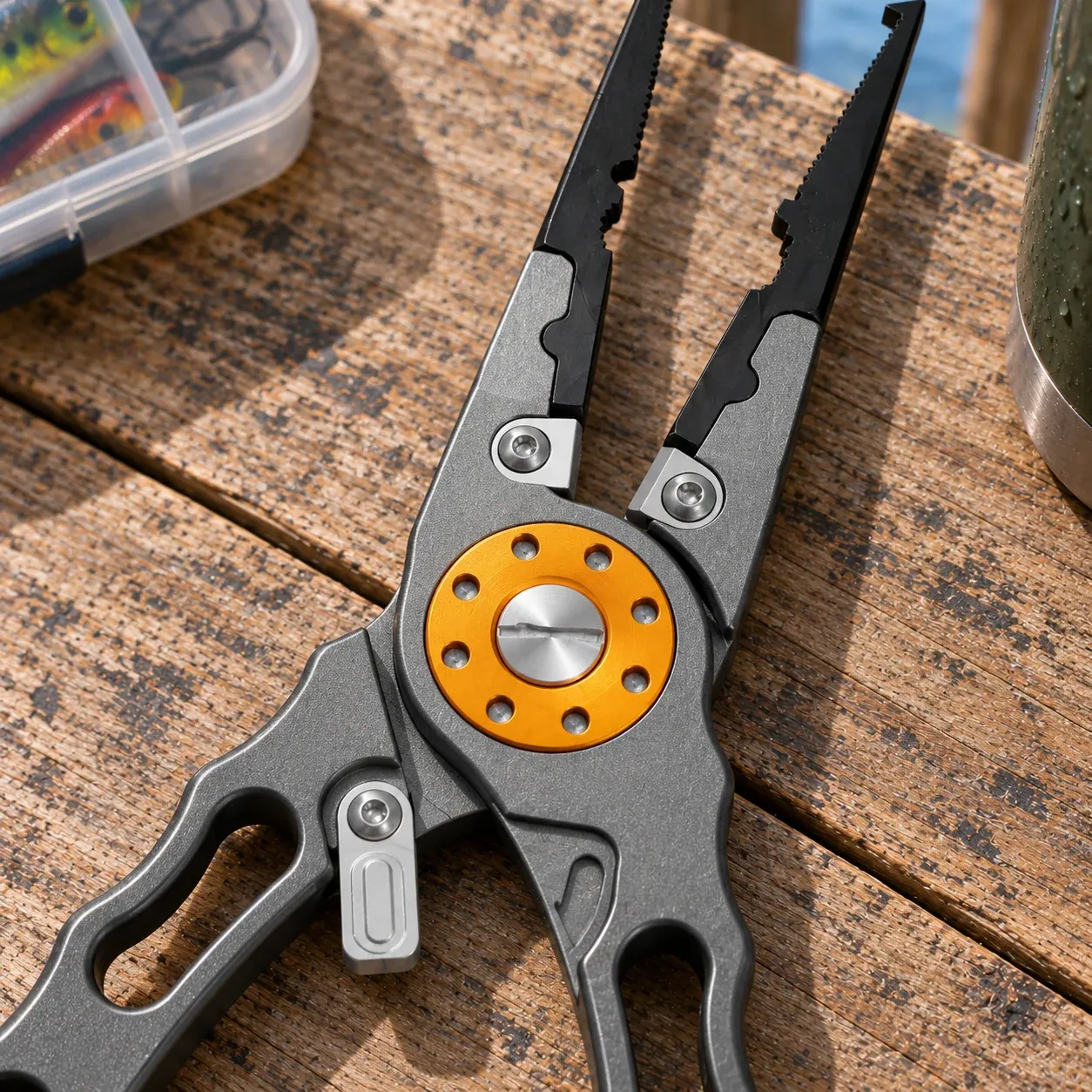 Brooks Alloy Pliers - Gunmetal, pliers only - construction detail