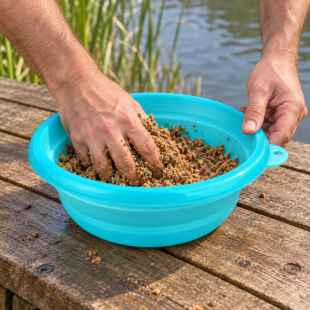 Marlow Bait Bowl in use
