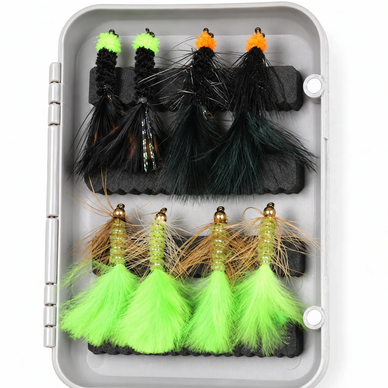 Dorian Fly Assortment - Eight larger streamers and foam construction