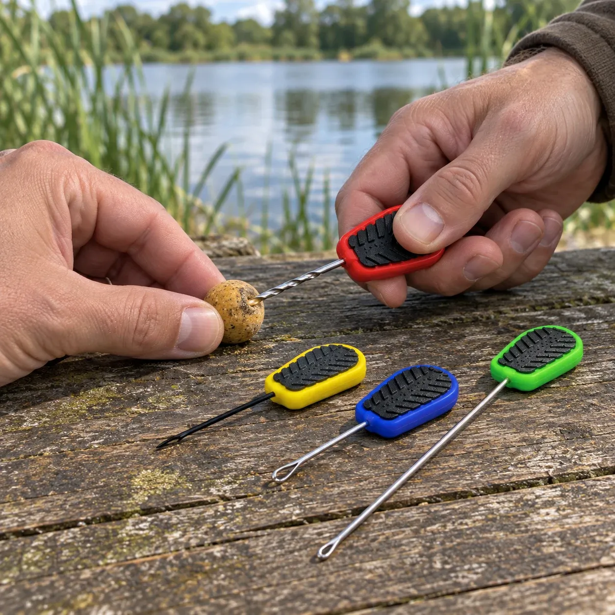 Hollis Baiting Tools in use