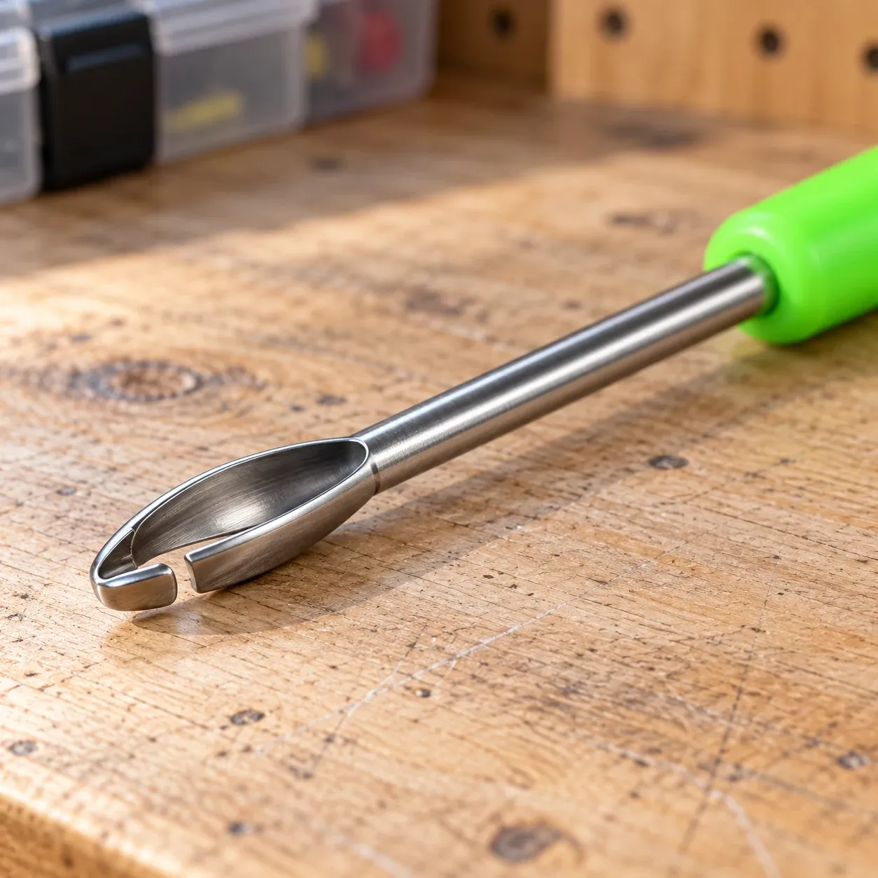 Long-Shaft Hook Disgorger actual source-supported construction detail