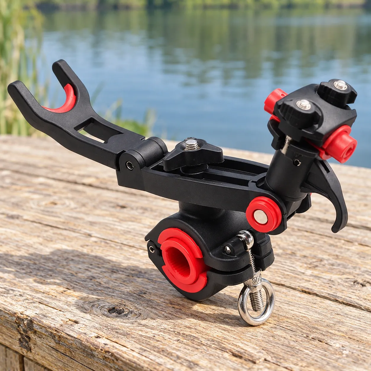 Cormick Rail Rod Holder - Black and Red ,  whole product