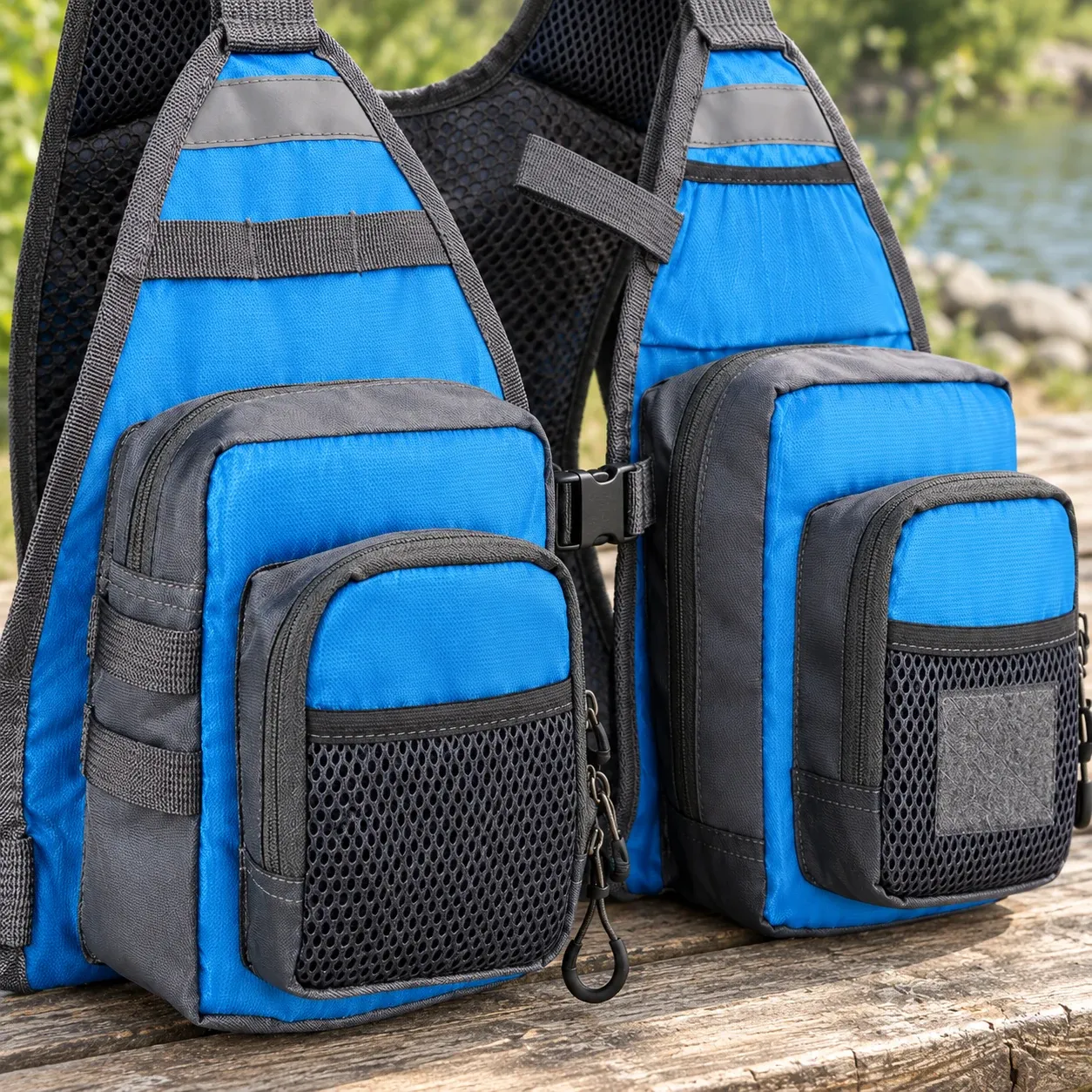 Mason Chest Vest Blue / One Size detail