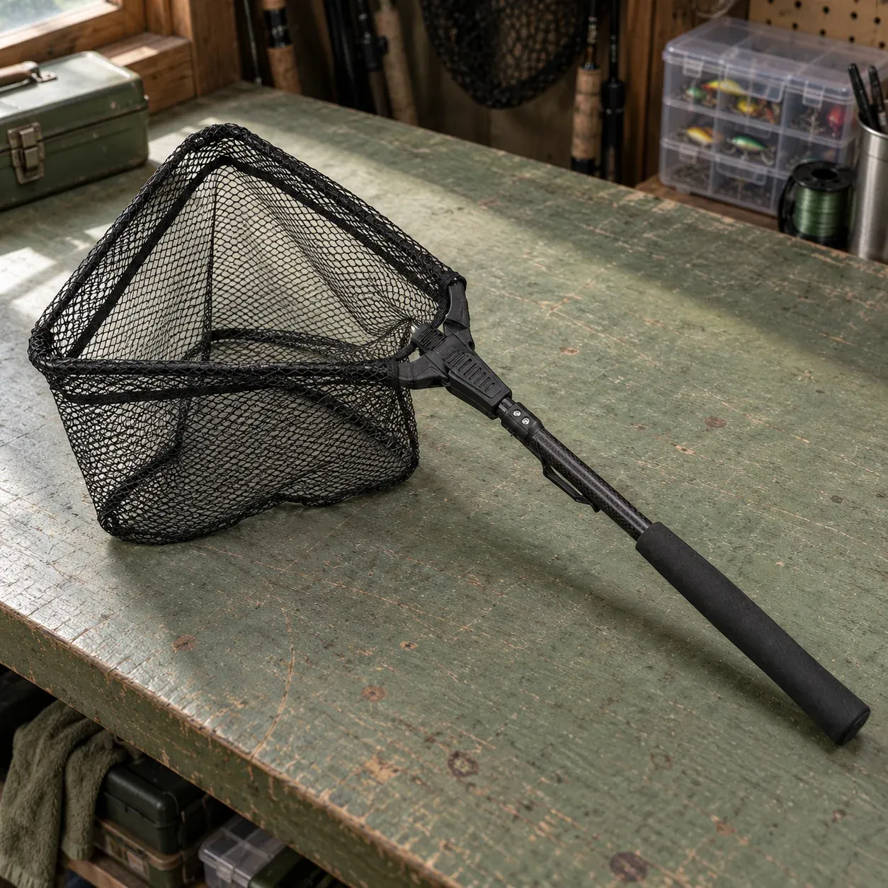 Fixed-Handle Folding Landing Net