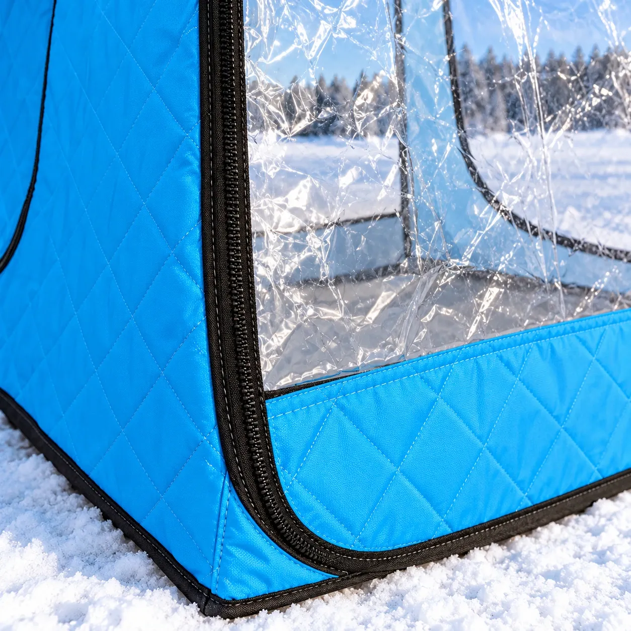Tadhg Fishing Shelter - Blue ,  construction detail