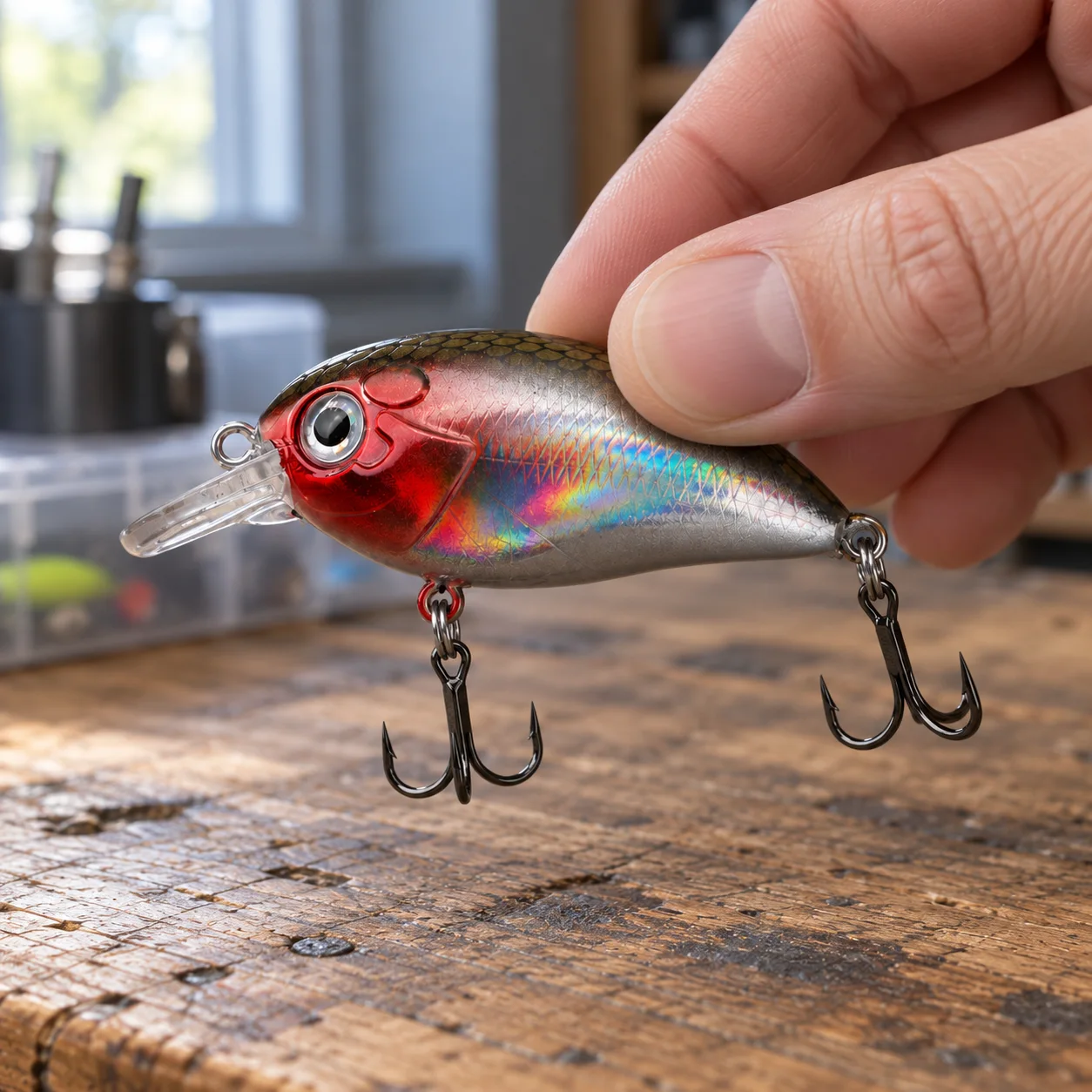 Fishing 974601428804 in Red head / Silver: in use; styling props not included