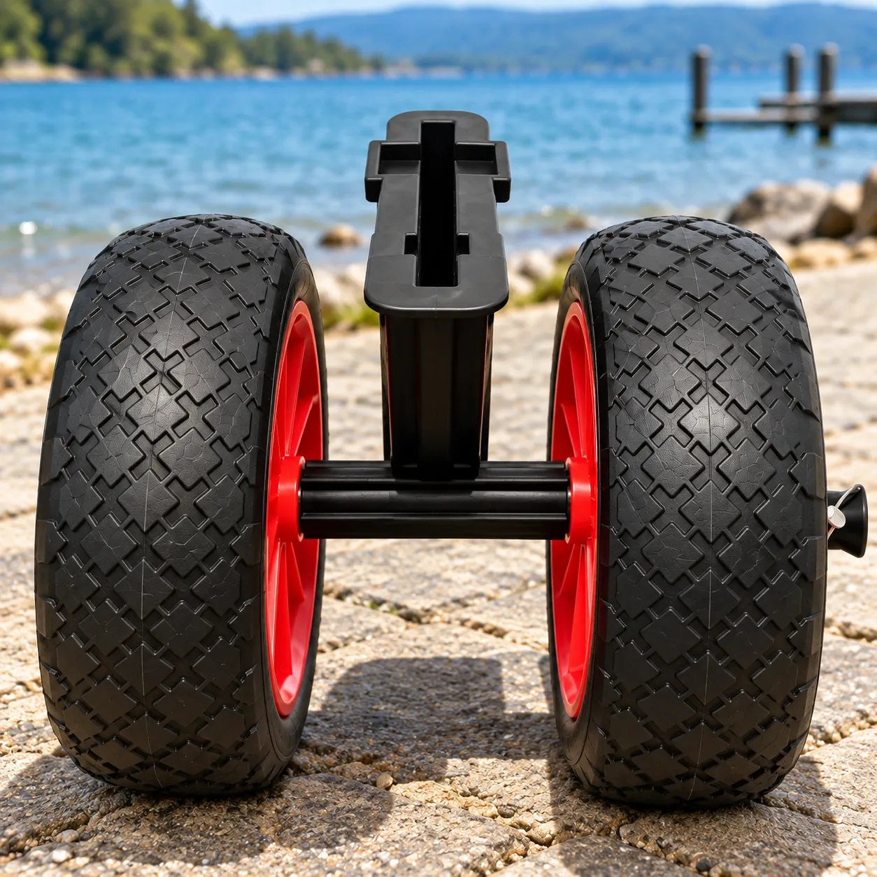 Rafferty Paddleboard Trolley - Black and Red ,  construction detail