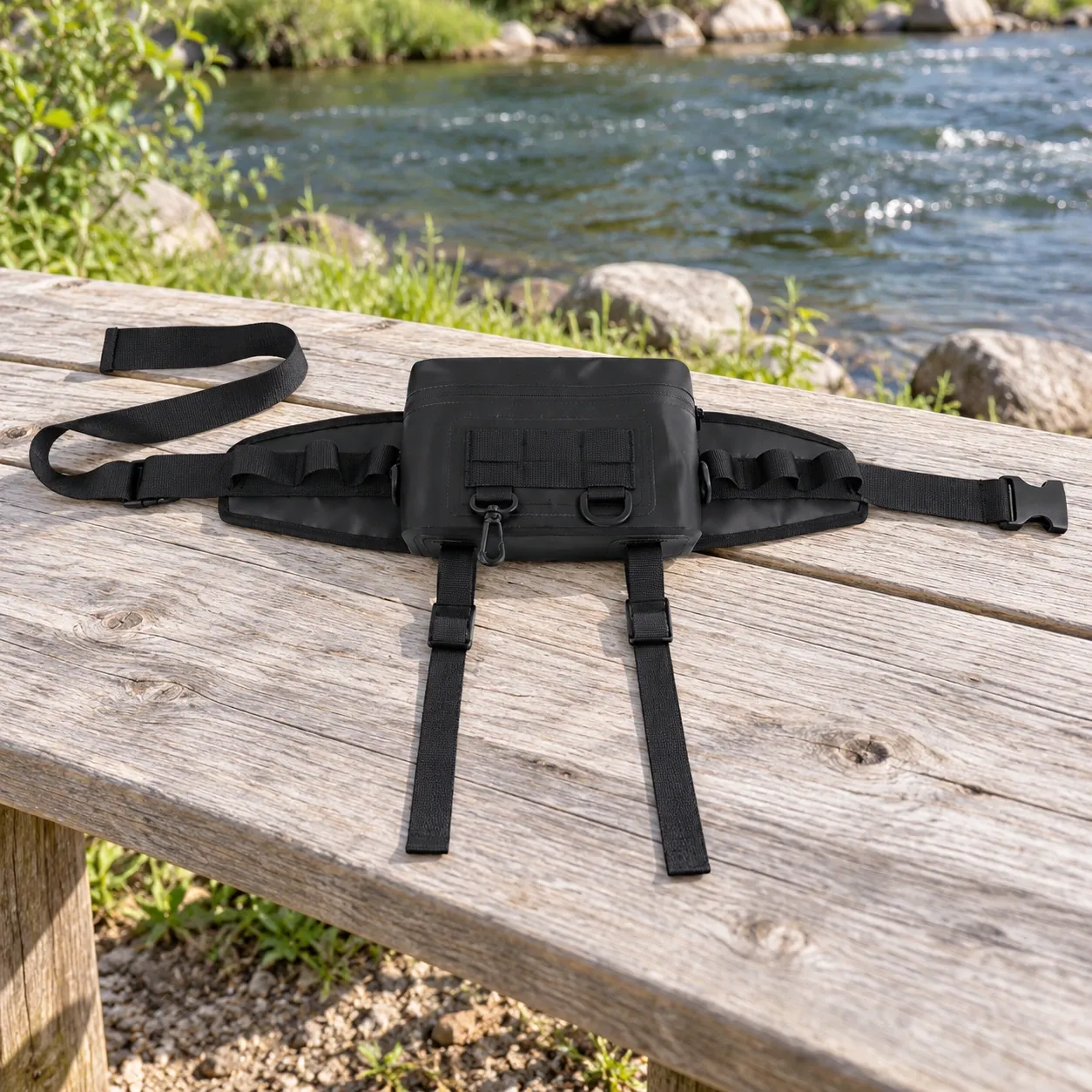 Devon Fishing Waist Pack - 2 · Black complete pack