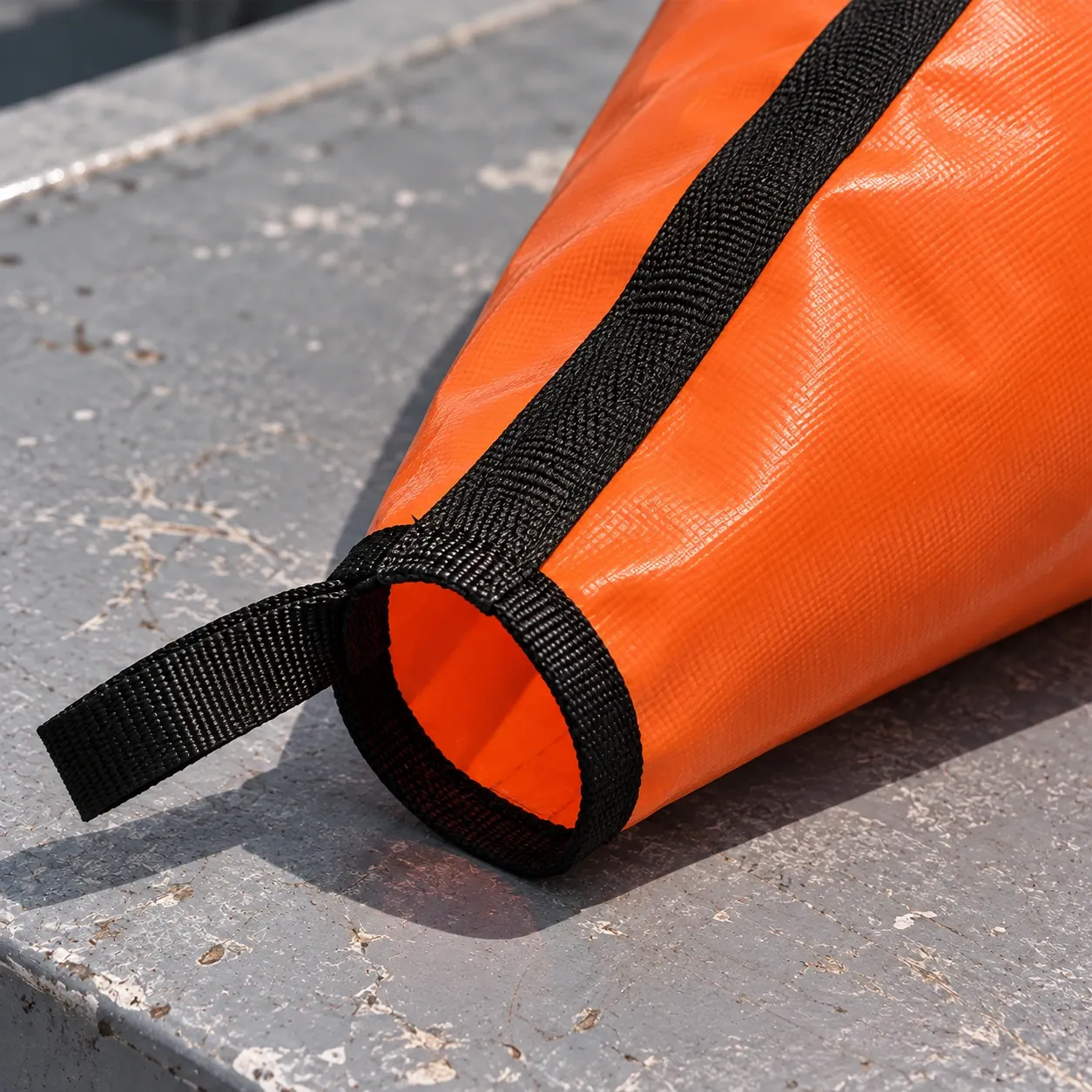 Eamon Drift Sock Kit - Open outlet, black binding and webbing tab