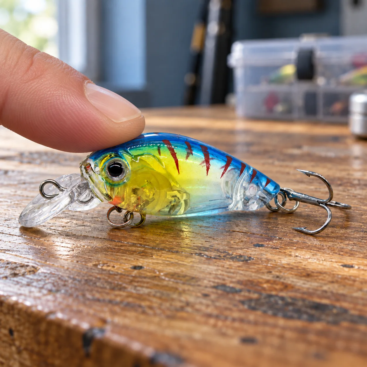 Fishing 588767467903 in Blue: in use; styling props not included