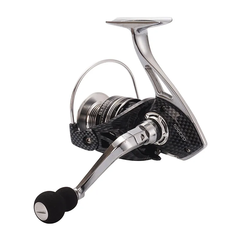 GX3000 reel with crank extended in its operating configuration