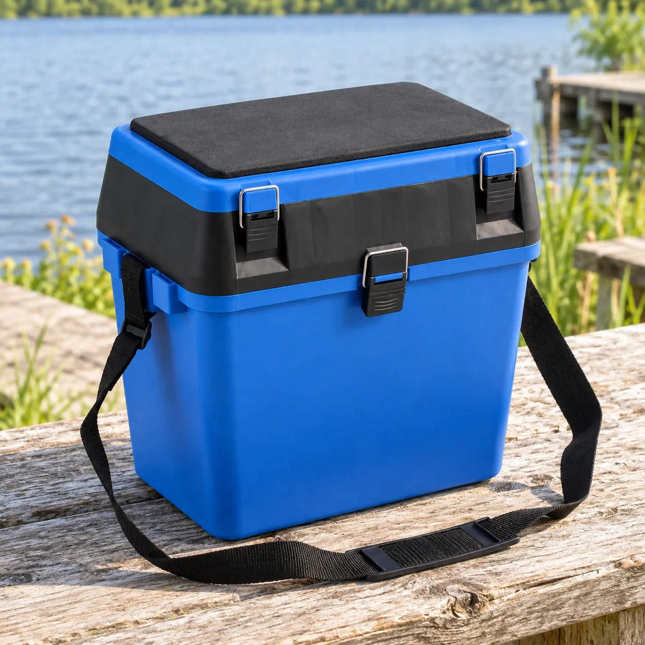 Conall Tackle Seat Box - Blue and Black ,  whole product