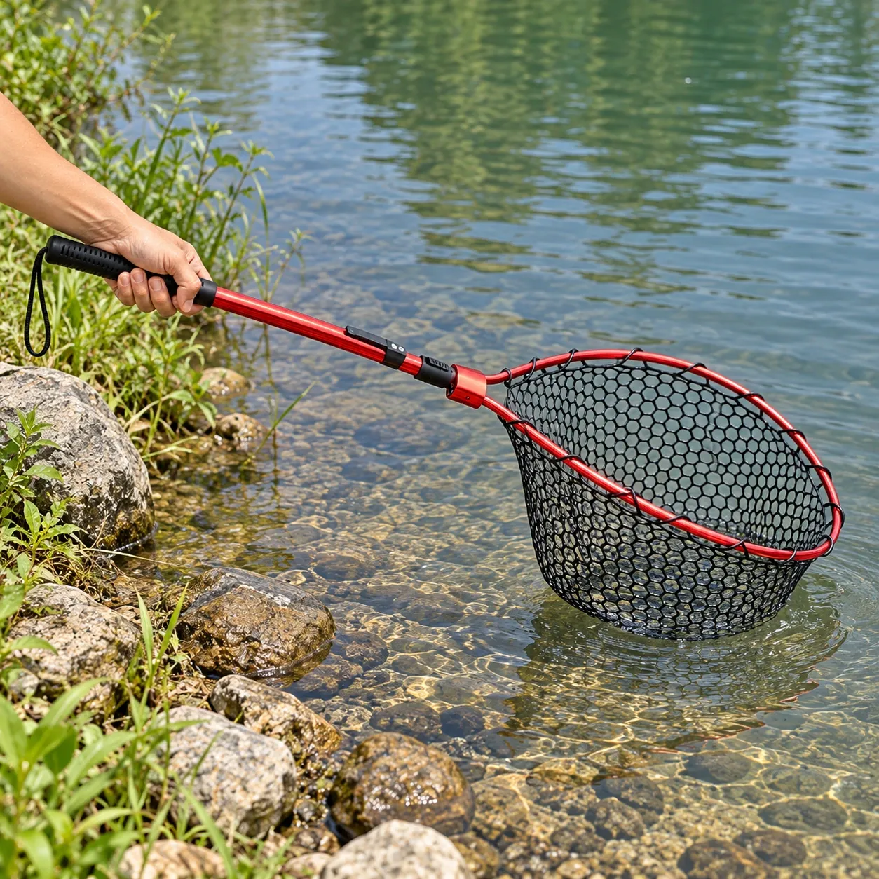 Ronan Silicone Landing Net - use